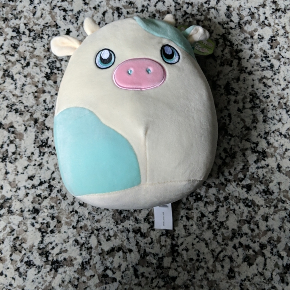Blue cow squishmallow